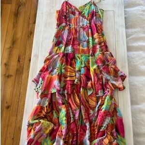 FARM Rio Colorful Tropical Maxi Dress